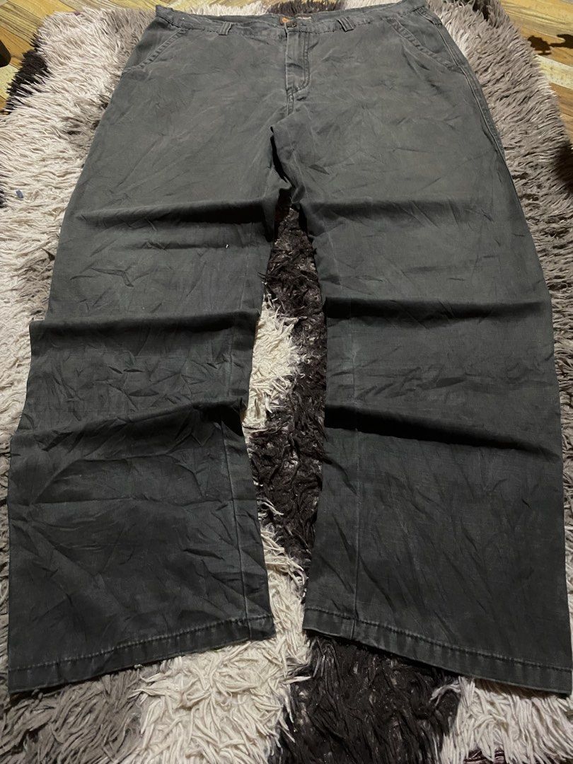 Timberland Dark Grey Casual Pants Size 30 (Category: Jeans) located in Caloocan City. Submitted by remythrift (Listing ID 1467785828, Image 1). Description: - Brand: Timberland - Color: Dark Grey - Size: 30 Waist - Fit: Straight leg - Closure: Button closure with branded hardware - Pockets: Standard front and back pockets - Material: 100% material details on inner tags - Condition/Style: Solid everyday wear, pairs easily with casual tees or hoodi