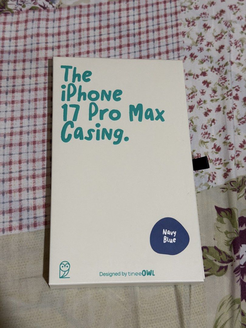 TineeOwl Navy Blue iPhone 17 Pro Max (Category: Cases & Sleeves) located in Davao. Submitted by minleeny (Listing ID 1467635657, Image 1). Description: used once only.