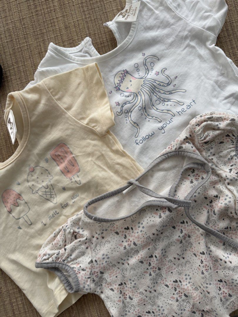 Tiny Button (Category: Babies & Kids Fashion) located in Kuala Lumpur. Submitted by prelovedbykekya (Listing ID 1467705754, Image 2). Description: 6-12m No stain, like new Take all for RM20.