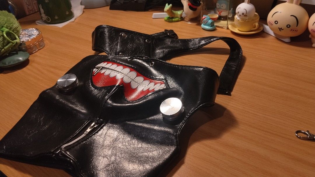 Tokyo Ghoul mask (Category: Cross-body Bags) located in Mandaluyong City. Submitted by dennisells (Listing ID 1467756238, Image 1). Description: RFS: I bought it YEARS AGO from that anime shop in megamall iykyk.