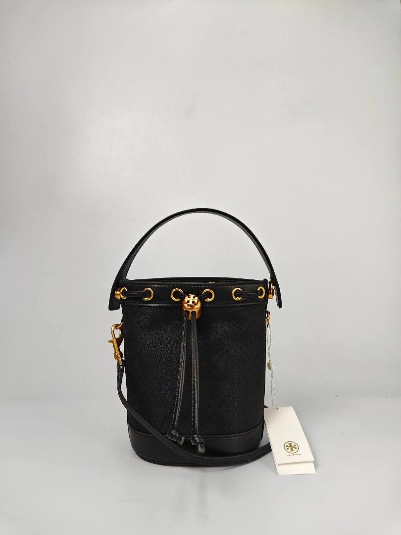 Tory Burch T Monogram Mini Bucket Bag in black (Category: Cross-body Bags) located in Quezon City. Submitted by brittneytan (Listing ID 1467650393, Image 2). Description: .