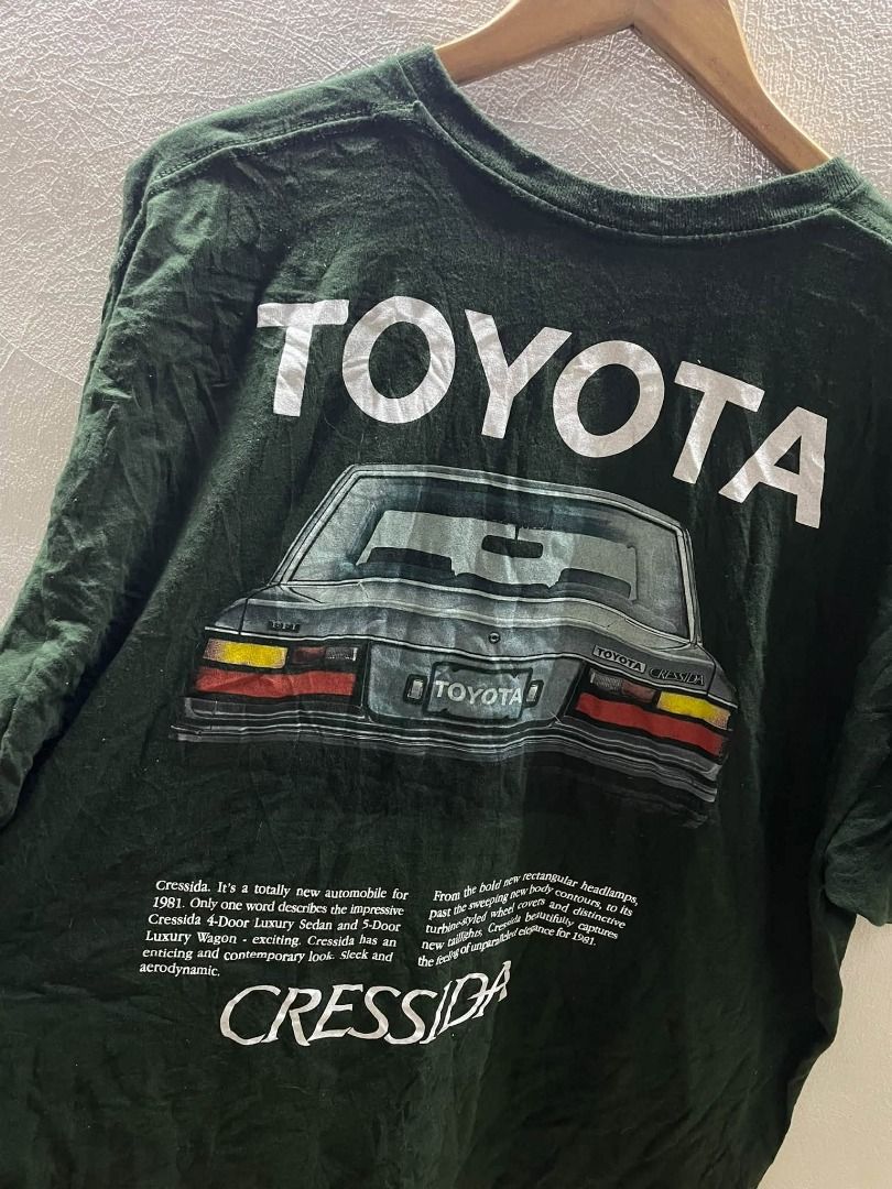 TOYOTA CRESSIDA (Category: Tshirts & Polo Shirts ) located in Caloocan City. Submitted by vntgxlocalsph (Listing ID 1467731649, Image 2). Description: DIMES : 24x29.5 BEST FIT XL ISSUE : MIN CRACKS.