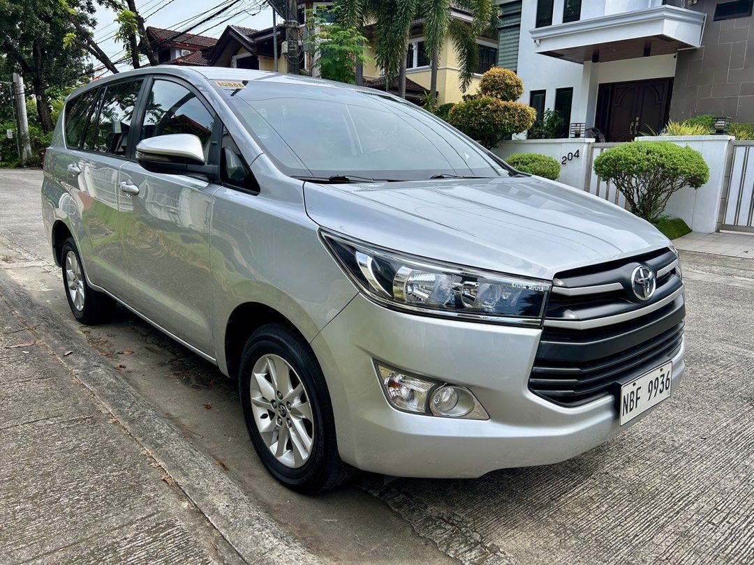 Toyota Innova 2.8 E Diesel Auto (Category: Used Cars) located in Manila. Submitted by jay.liwanag (Listing ID 1467839281, Image 2). Description: Selling our 2019 Toyota Innova E 1GD Engine Turbo Diesel Automatic transmission 70,000 kilometers only Original mileage Casa maintained No issues Perfect engine Strong Aircon 2023-24 Yokohama Tires 90% threadlife Shiny original paint First own Complete papers Ready and free transfer of ownership 3 origin
