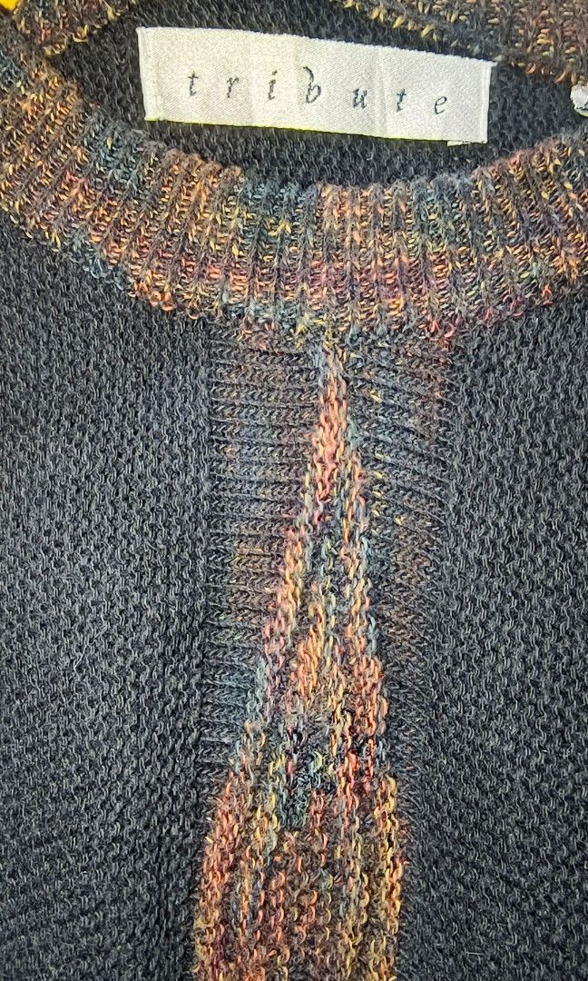 TRIBUTE KNITTED PULLOVER (Category: Coats, Jackets and Outerwear) located in Makati City. Submitted by updownthrift (Listing ID 1467623152, Image 2). Description: NO ISSUE NEED WASH.
