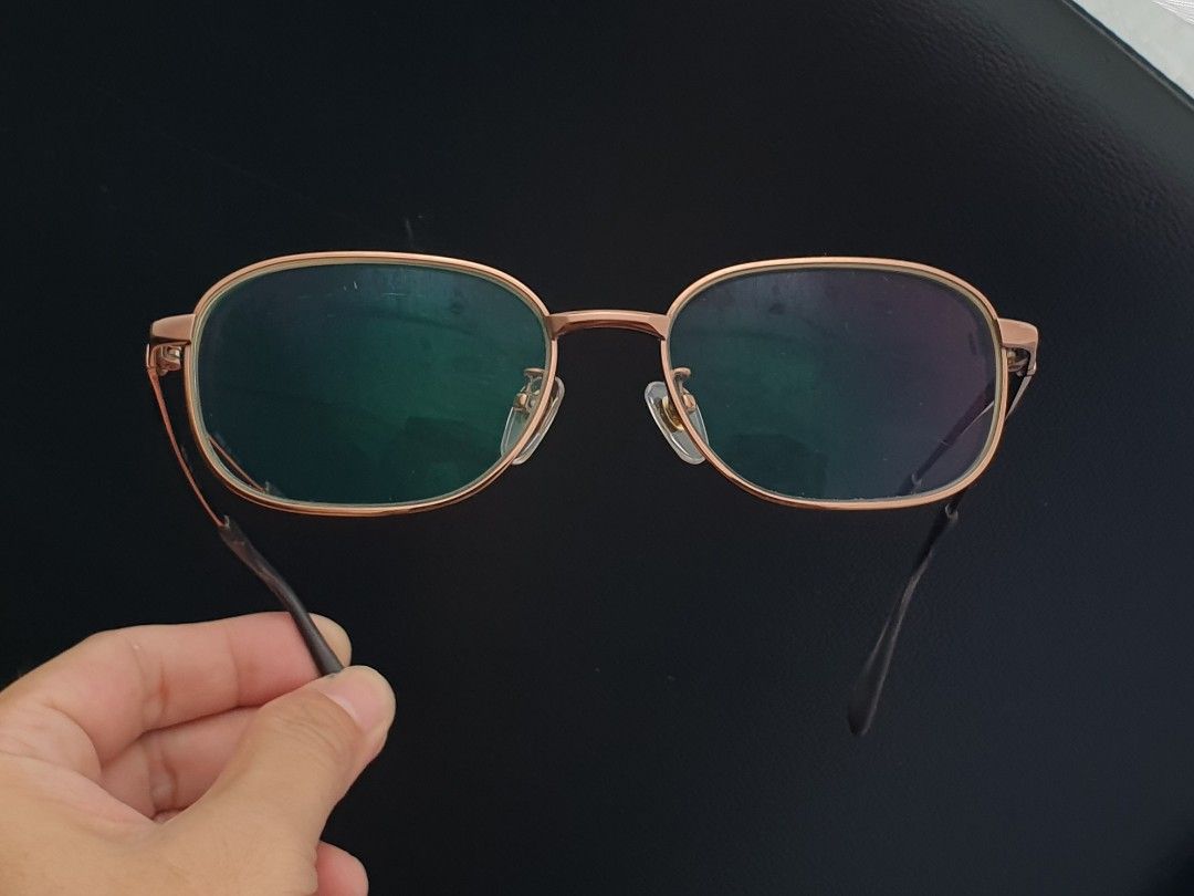 Trustage Gunmetal Titanium Eyeglass Frame (Category: Sunglasses & Eyewear) located in Quezon City. Submitted by WasalakTwo (Listing ID 1467770606, Image 2). Description: Bought in Japan Durable and high quality Goodcondition Still presentable Lens are graded, but replaceable Open for delivery nationwide Front Width 14cm Front Height 4cm.