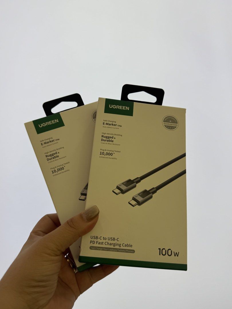 UGREEN C TO C CABLE (Category: Chargers & Cables) located in Marikina City. Submitted by ALLstuff.ph (Listing ID 1467804101, Image 1). Description: UGREEN C TO C CABLE BRAIDED 100watts 1M .