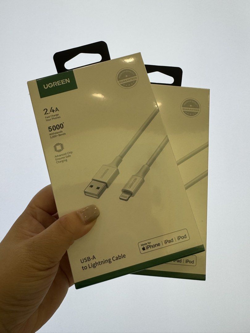 UGREEN IPHONE CABLE (Category: Chargers & Cables) located in Marikina City. Submitted by ALLstuff.ph (Listing ID 1467802632, Image 1). Description: USB TO IOS CABLE.