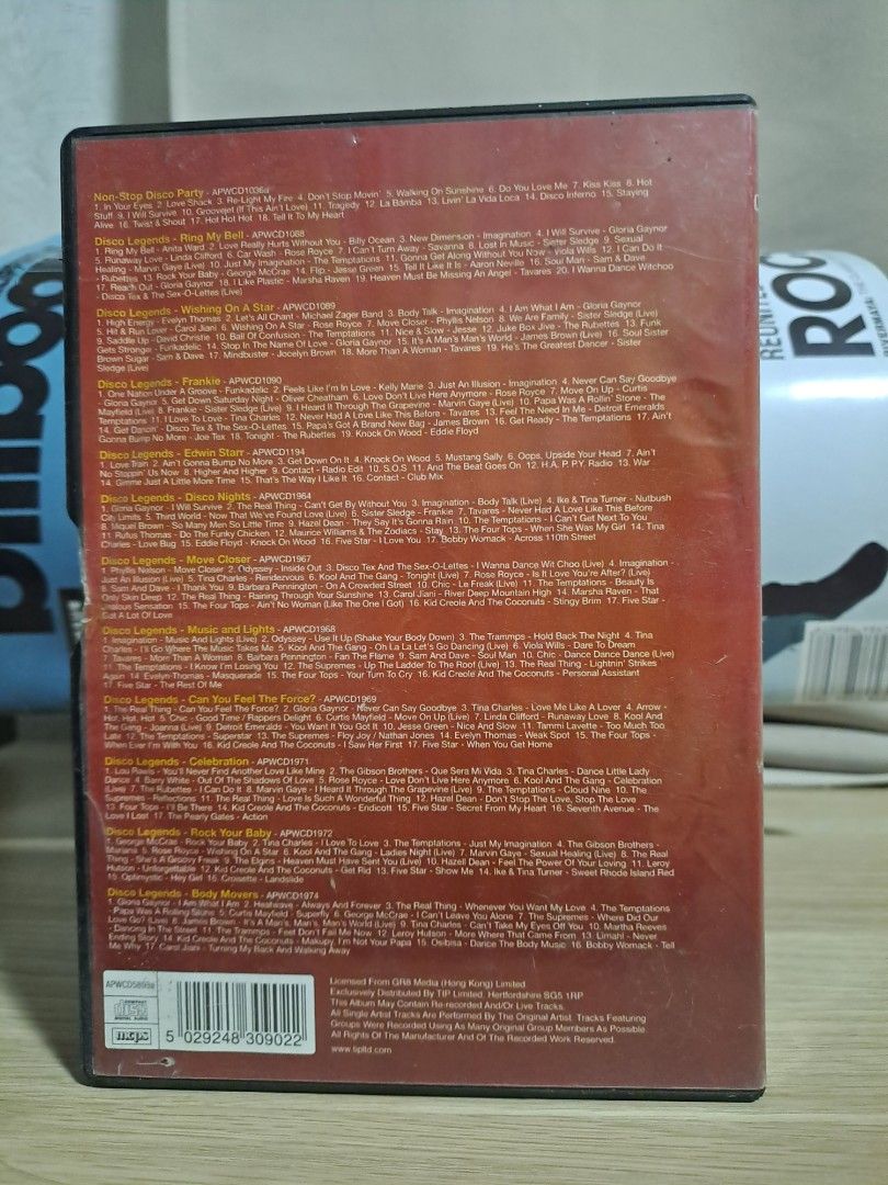 Ultimate Disco 12 CD Collector's Edition (Category: CDs & DVDs) located in Las Pinas. Submitted by cobieshop (Listing ID 1467762055, Image 3). Description: - Format: 12-disc box set in original jewel case - Genre: Classic disco hits and dance floor anthems - Featured Artists: Gloria Gaynor, Sister Sledge, The Trammps, and more - Condition: Well-stored and ready to spin - Ideal For: Retro music fans and parties.