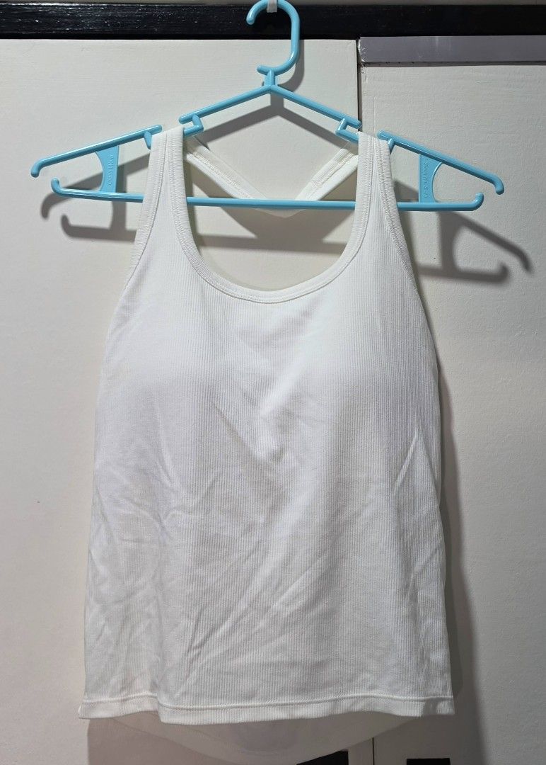 Uniqlo Open Back Halter Bra Top (white) (Category: Sleeveless) located in Pasig City. Submitted by clau.ph (Listing ID 1467709364, Image 1). Description: .