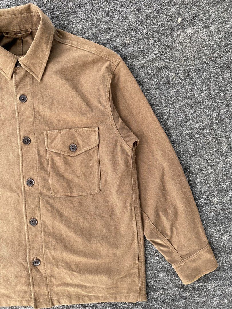 Uniqlo Over Shirt Jacket (Jersey) (Category: Coats, Jackets and Outerwear) located in Zamboanga. Submitted by ak.hunt (Listing ID 1467745138, Image 2). Description: -size small Dimension Chest-22 Shoulder-18 Sleeve-22 Length-28 Condition excellent No issue Price:680+sf Pm.