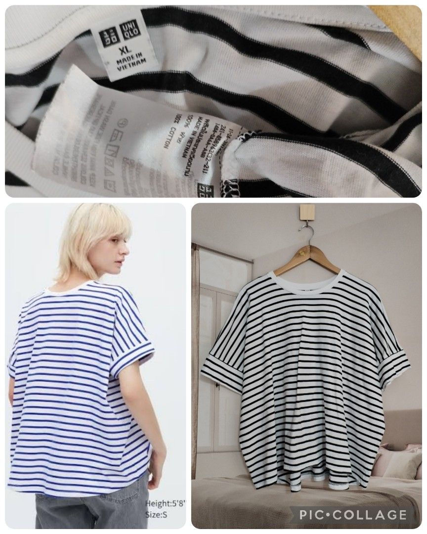 Uniqlo striped top (Category: Shirts) located in Lucena. Submitted by styleddsc (Listing ID 1467682777, Image 1). Description: .