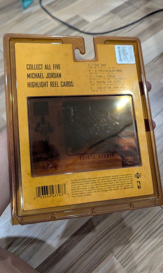 UPPER DECK DIAMOND VISION MICHAEL JORDAN HIGHLIGHT REEL (Category: Vintage Collectibles) located in Pasay City. Submitted by aatapparelshop (Listing ID 1467703157, Image 3). Description: UPPER DECK DIAMOND VISION MICHAEL JORDAN HIGHLIGHT REEL no issue selaed dated 1997 1500 shipped.