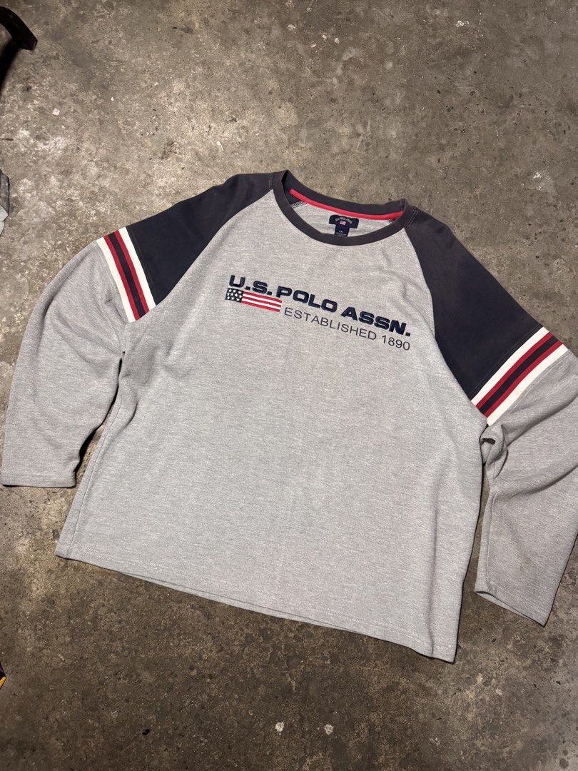 U.S Polo Assn (Category: Coats, Jackets and Outerwear) located in Pasig City. Submitted by dripthrift1600 (Listing ID 1467739191, Image 1). Description: - U.S Polo Assn - Good Condition - Needwash - Issue: Stain - sizes: 2XL - Dimes: 27x30.