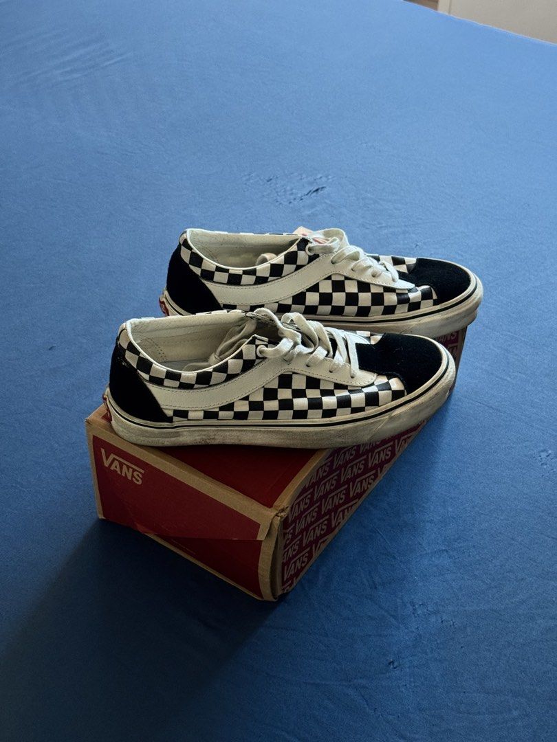 Vans Checkerboard Bolt Sneakers (Category: Sneakers) located in Binan City. Submitted by francisgavin21 (Listing ID 1467748662, Image 2). Description: - Brand: Vans - Design: Classic black and white checkerboard pattern with white wave side detail - Comfort: Equipped with UltraCush insoles - Materials: Durable suede toe cap and heelear, soles have plenty of life left - Inclusion: Comes with original Vans shoebox - Ideal for everyday casual wear -
