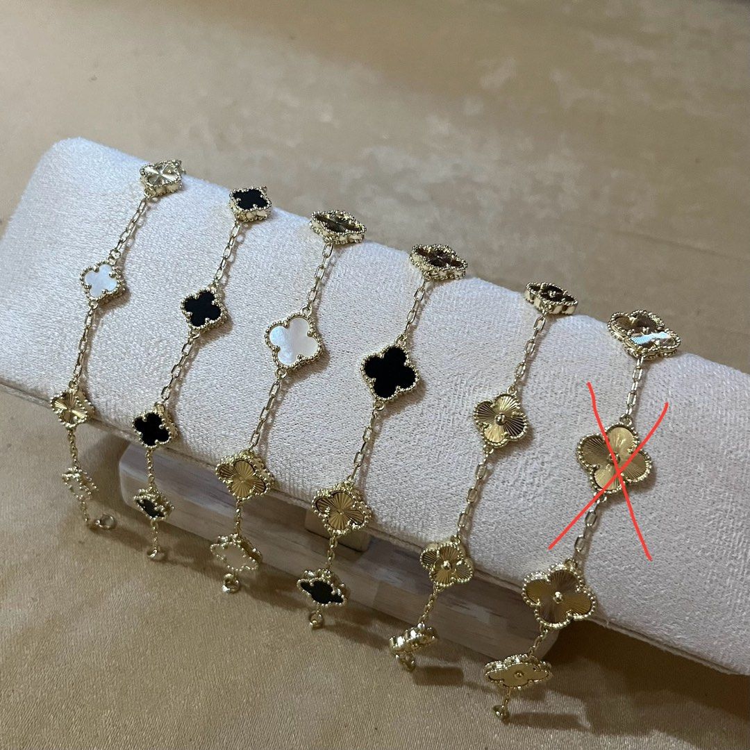 VCA CLOVER GOLD BRACELET (Category: Bracelets) located in Talavera. Submitted by curatedbykhy (Listing ID 1467627746, Image 2). Description: PREMIUM QUALITY PREMIUM VCA BRACELETS — light gold color (close to real gold) not yellowish — can fit 6-7” — sobrang gandaaa! can send more pics just dm me.