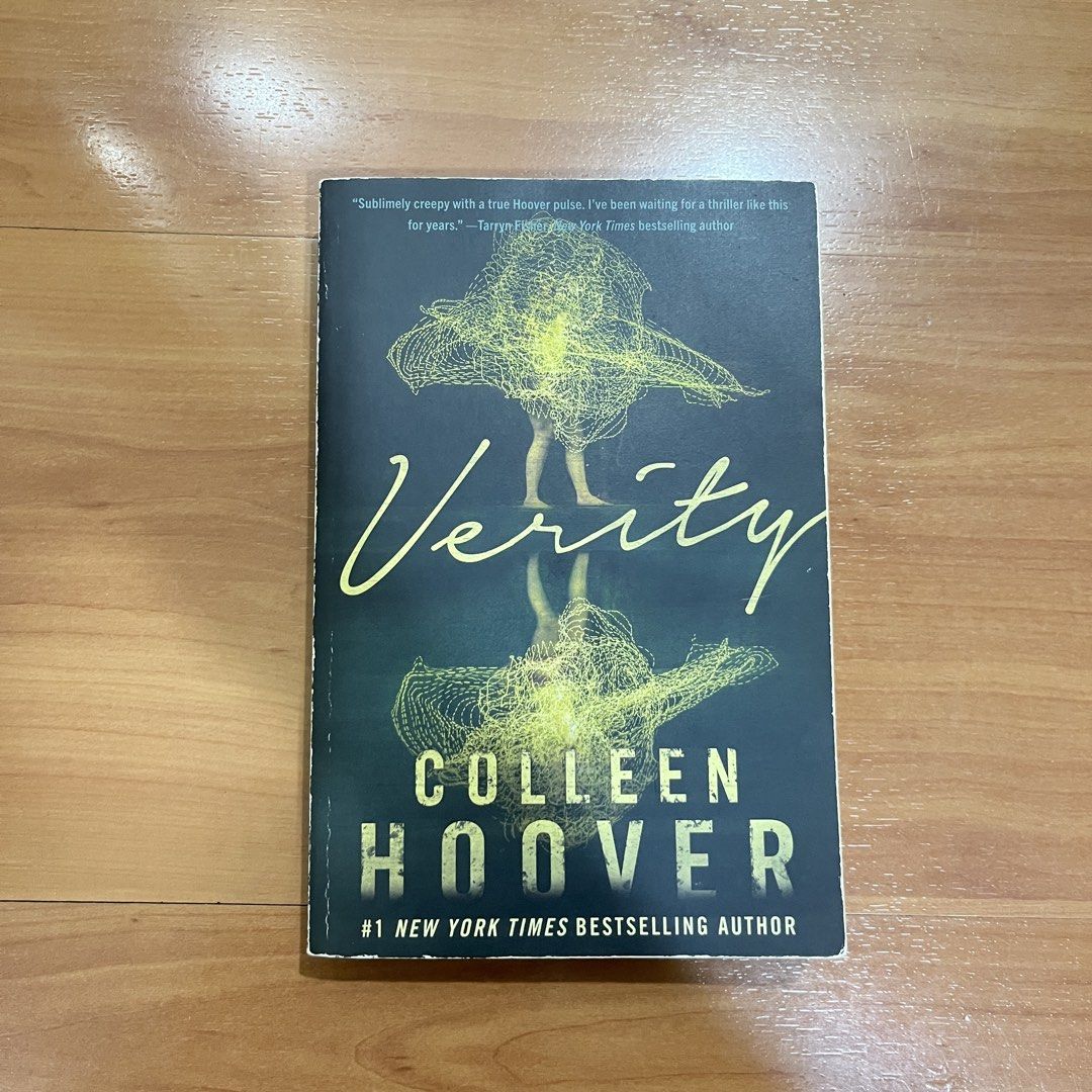 Verity by Colleen Hoover (Category: Storybooks) located in Quezon City. Submitted by shopk8 (Listing ID 1467784983, Image 1). Description: Well-used book Content is at its best condition except for the cover 🤦🏻‍♀️ FREE BOOK is included when you purchase all 3 books for 750 posted on my profile PLEASE READ‼️ - please manage your expectations - color may vary due to lighting - PAYO, No COD - mop: gotyme, gcash, bpi ONLY - delivery: j&t, lalamove/