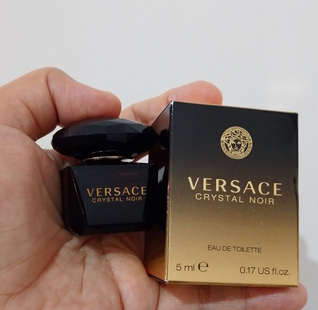 Versace Crystal Noir perfume mini 5ml (Authentic!! From U.S Balikbayan box! (Category: Fragrance & Deodorants) located in Adams. Submitted by japanusacollectionsstuff (Listing ID 1467680806, Image 1). Description: .