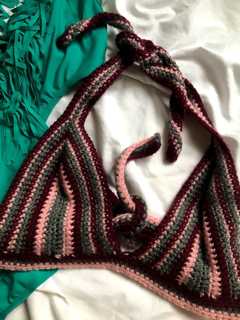 Victoria's Secret one piece (Category: Bikinis & Swimsuits) located in Cavite. Submitted by maica_ (Listing ID 1467613151, Image 3). Description: size med on tag (victoria secret one piece) FREEBIE size m-l (bikini top crochet) no flaws/any stain dm to haggle no when worn.