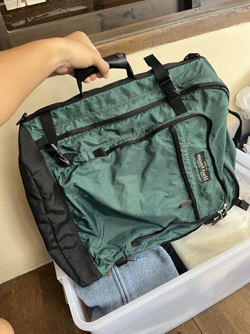 vintage 1990s Mont-bell 2-way / multi-use backpack (Category: Backpacks) located in San Pedro. Submitted by pitzz_stuf (Listing ID 1467611570, Image 2). Description: vintage 1990s Mont-bell 2-way / multi-use backpack (excellent condition) issue: minor scratch (visible in the photo provided) ₱4,500 + shipping fee .