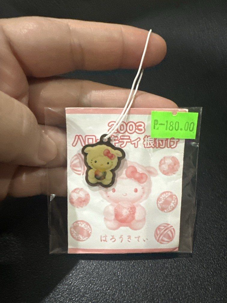 vintage 2003 Sanrio Hello Kitty Netsuke phone strap or charm (Category: Character Goods) located in Manila. Submitted by krystalchewey_ (Listing ID 1467657715, Image 1). Description: Bnew Actual Photo Posted 180php Sanrio Vintage (2003) Charm .
