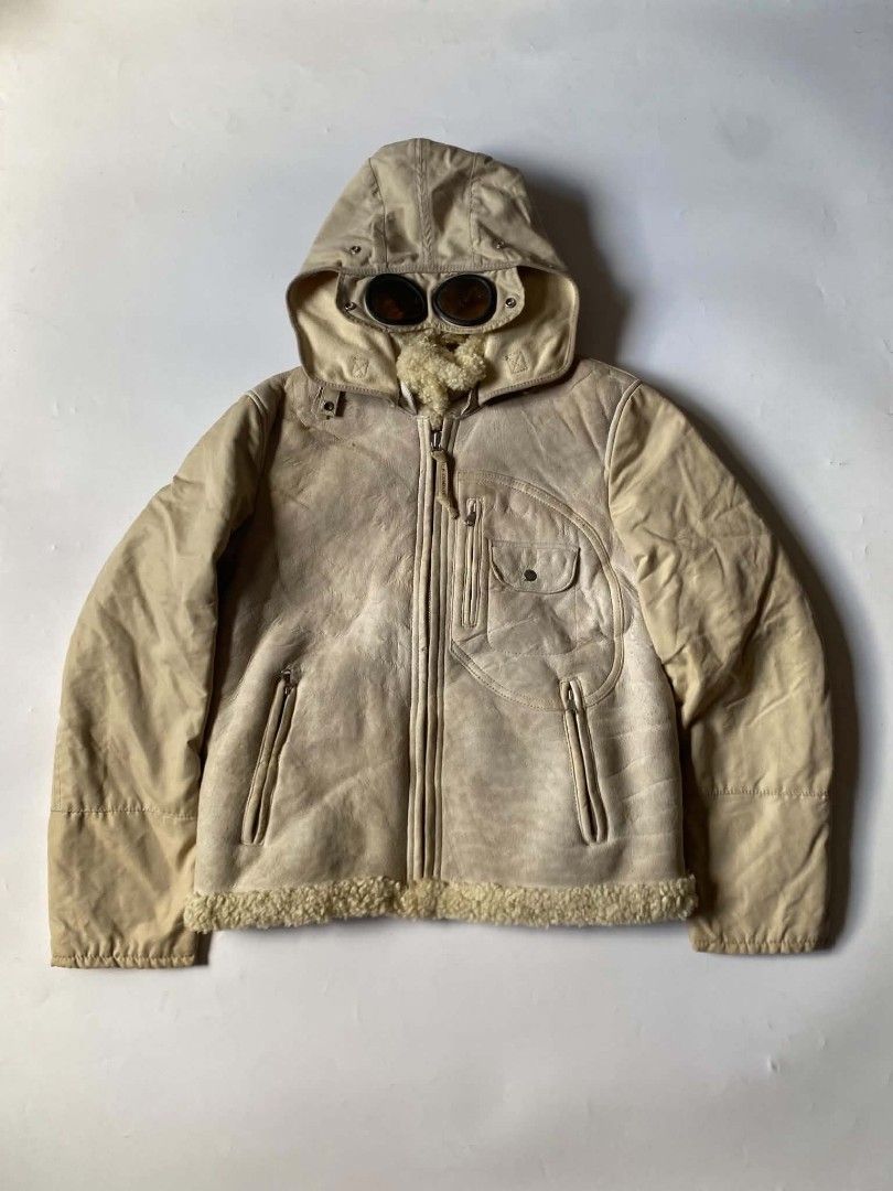 Vintage archive CP company (Category: Coats, Jackets and Outerwear) located in Baguio. Submitted by dapper_deals (Listing ID 1467719042, Image 1). Description: Vintage Archive C.P Company Deerskin / Shierling Mile Miglia Google Jacket Autumn/Winter 2006 by Alessandro Puggetti Dimentions: Length - 26 Width - 22 Shoulder - 18 Sleeves - 25.