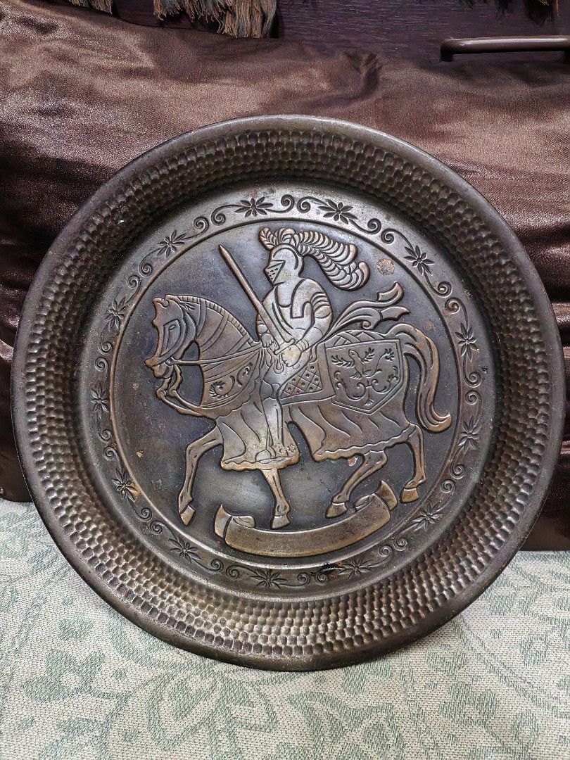 Vintage bronzed type metal plate display 13.5" (Category: Other Home Decor) located in Manila. Submitted by luckycharm_215 (Listing ID 1467696429, Image 1). Description: look like bronzed according to my home test.