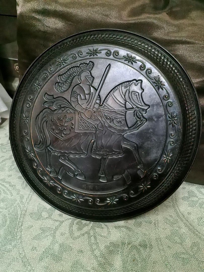 Vintage bronzed type metal plate display 13.5" (Category: Other Home Decor) located in Manila. Submitted by luckycharm_215 (Listing ID 1467696429, Image 3). Description: look like bronzed according to my home test.