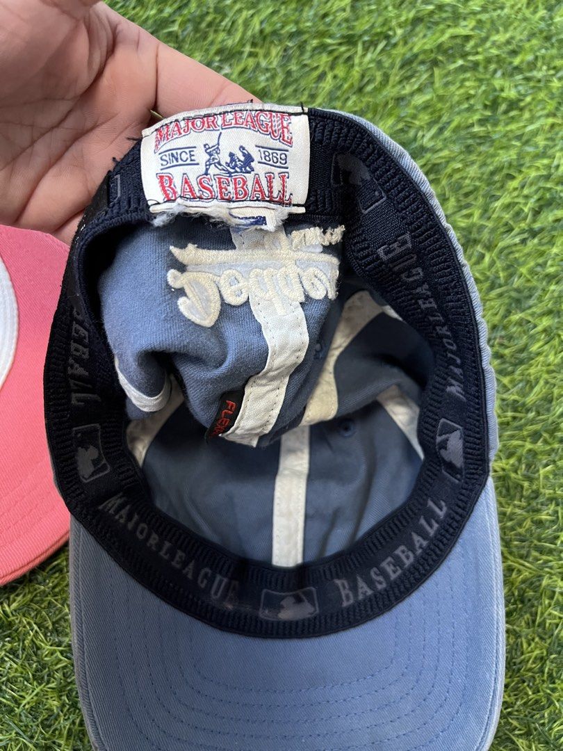 Vintage cap (Category: Vintage Collectibles) located in Davao. Submitted by jedee31 (Listing ID 1467653459, Image 3). Description: Steal deal on these thrifted vintage essentials! 🧢 Take all for a discounted price. Classic Lacoste embroidery meets a weathered MLB LA Dodgers stretch-fit. First to PM gets them!.