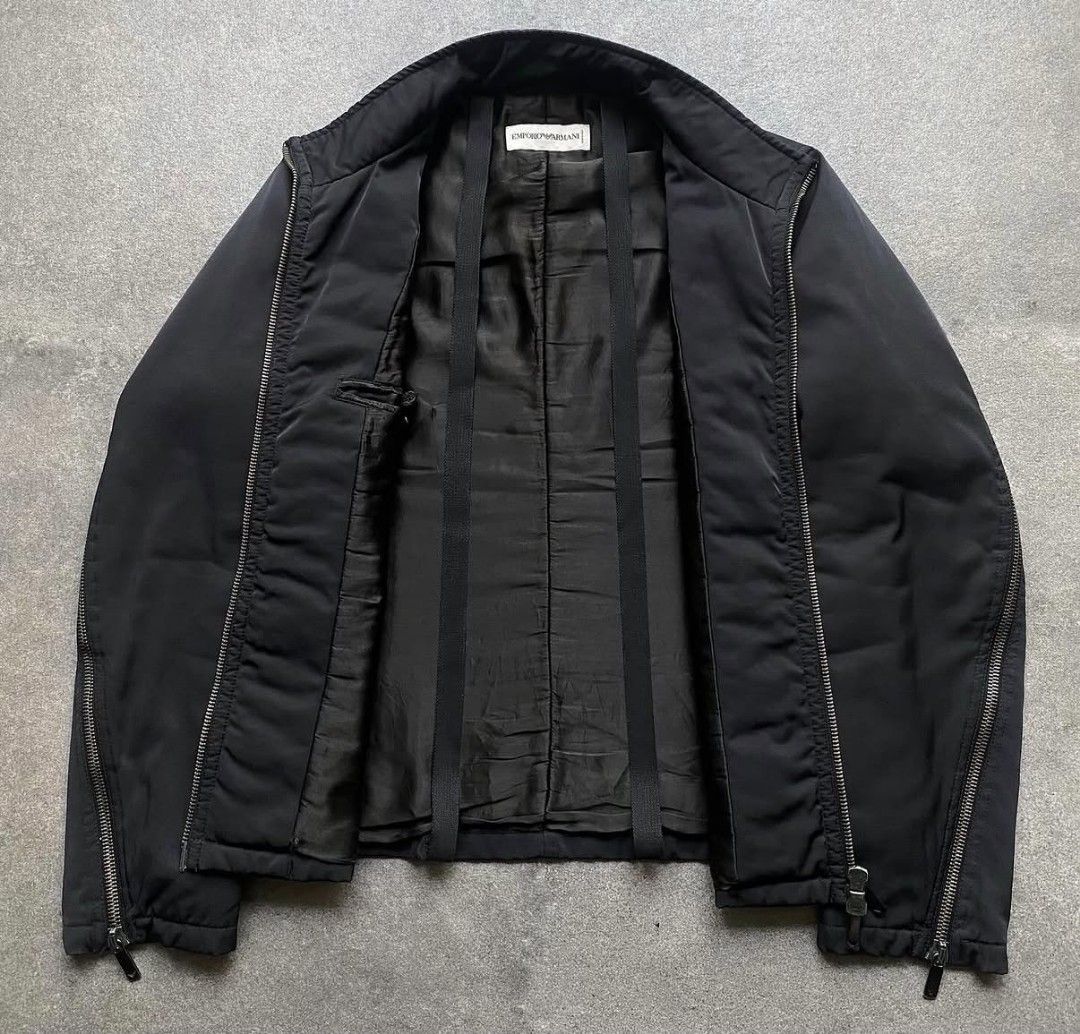 Vintage Emperio Armani parachute jacket (Category: Coats, Jackets and Outerwear) located in Baguio. Submitted by dapper_deals (Listing ID 1467713941, Image 2). Description: Vintage Emperio Armani Parachute Jacket Dimentions: Length - 25 Width - 19 Shoulder - 17 Sleves - 26.