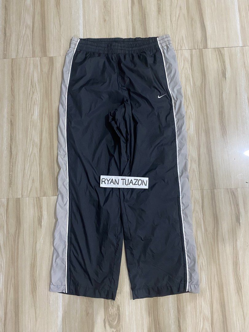 Vintage Nike Track pants with ankle Zip (Category: Joggers) located in Lubao. Submitted by thriftlangph (Listing ID 1467626154, Image 3). Description: 🏷P799 Vintage Nike Track Pants with Ankle Zip 32 to 36W x 41L 13 thigh 10.5 HEM 9.5/10 color rate Excellent Honest issue loose garter pero may tali naman.