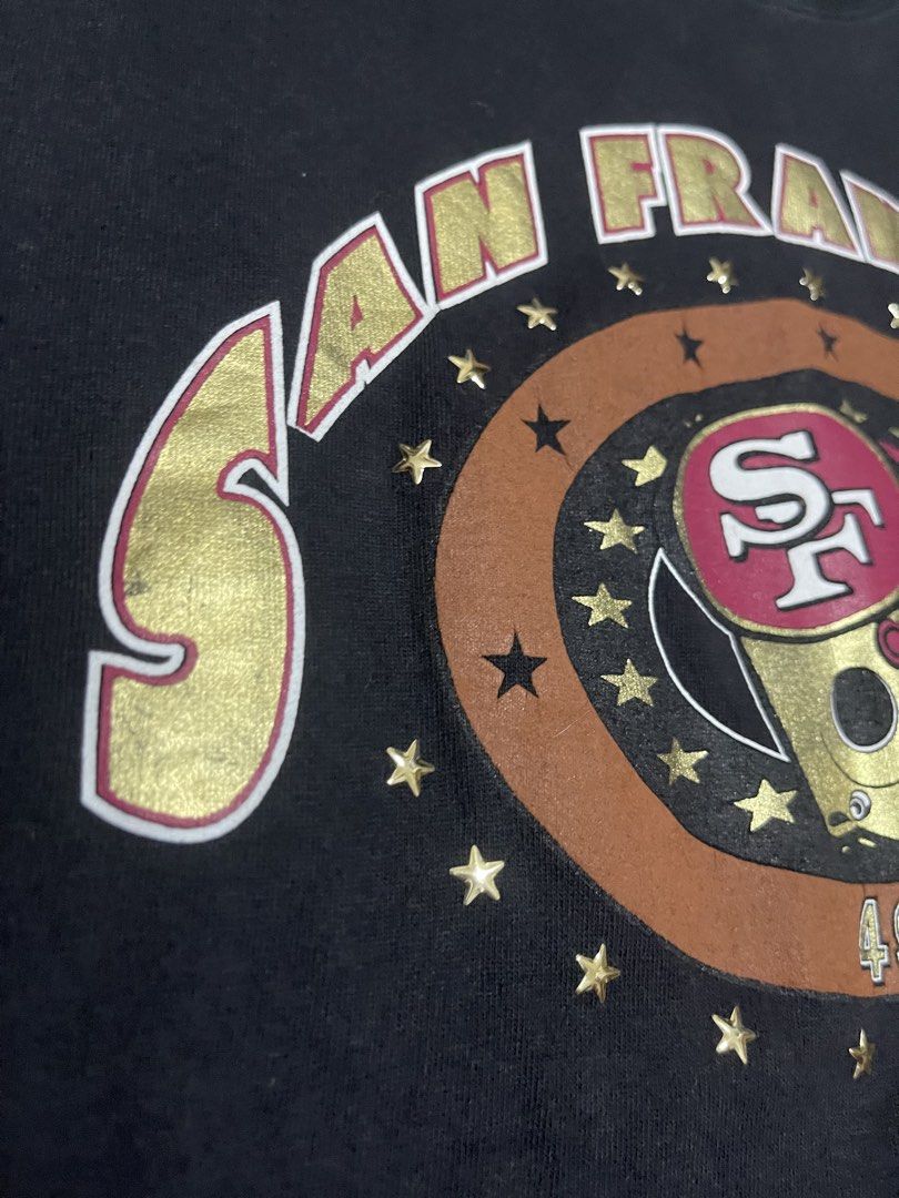 Vintage SF 49ers Shirt (Category: Shirts) located in Bulacan. Submitted by sanjisthrift (Listing ID 1467790332, Image 3). Description: Size Large Width 19 Length 26.5 Very Good Condition 9/10 Good fade.