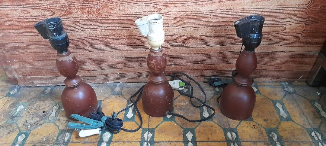 Vintage Wooden Table Lamp Bases (Category: Lighting) located in Valenzuela. Submitted by newbear.425b6e (Listing ID 1467659297, Image 1). Description: surplus wood lamp po. wla po shade 600 each lang po. .