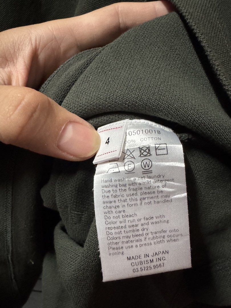 Visvim Jumbo weller Polo shirt (Category: Tshirts & Polo Shirts ) located in Tangub. Submitted by laurbepena33002 (Listing ID 1467794326, Image 3). Description: - Brand/Model: Visvim Polo Shirt - Color: Dark Green - Material: 100% Cotton (Made in Japan) - Details: Small embroidered motif on left chest, 3-button placket with light buttons - Size: Tagged Size 4 - Dimension : W22.5” x L28” .