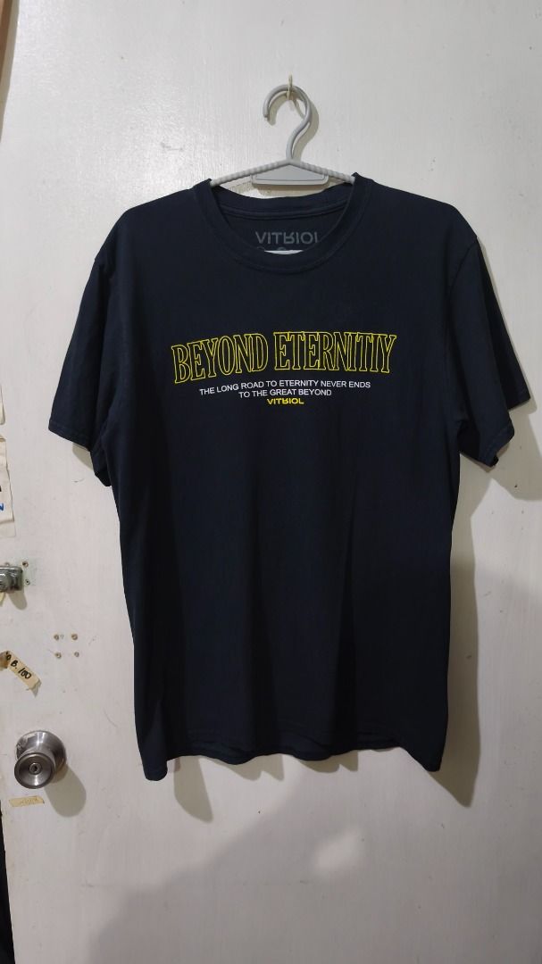 Vitriol Beyond Eternity Black Graphic Tee (Category: Tshirts & Polo Shirts ) located in Davao. Submitted by thethriftproject082 (Listing ID 1467798501, Image 2). Description: Vitriol ​Beyond Eternity 📍𝐌𝐈𝐍𝐄: 450 📍𝐒𝐈𝐙𝐄 𝐎𝐍 𝐓𝐀𝐆: M 📍𝐃𝐈𝐌𝐄𝐒: 20 x 27.