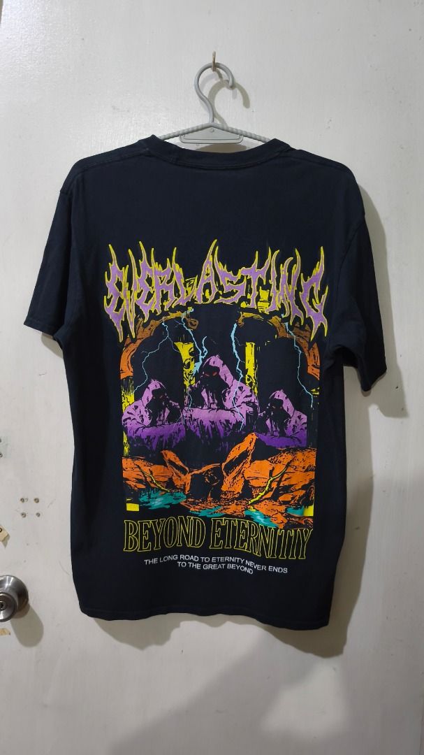 Vitriol Beyond Eternity Black Graphic Tee (Category: Tshirts & Polo Shirts ) located in Davao. Submitted by thethriftproject082 (Listing ID 1467798501, Image 1). Description: Vitriol ​Beyond Eternity 📍𝐌𝐈𝐍𝐄: 450 📍𝐒𝐈𝐙𝐄 𝐎𝐍 𝐓𝐀𝐆: M 📍𝐃𝐈𝐌𝐄𝐒: 20 x 27.
