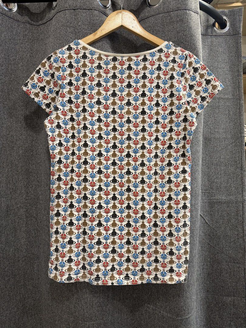 Vivienne Westwood (Category: Shirts) located in Quezon City. Submitted by macleen17 (Listing ID 1467664481, Image 3). Description: Vivienne Westwood Size xs Dimes 17W/25L Excellent Condition AOP design .