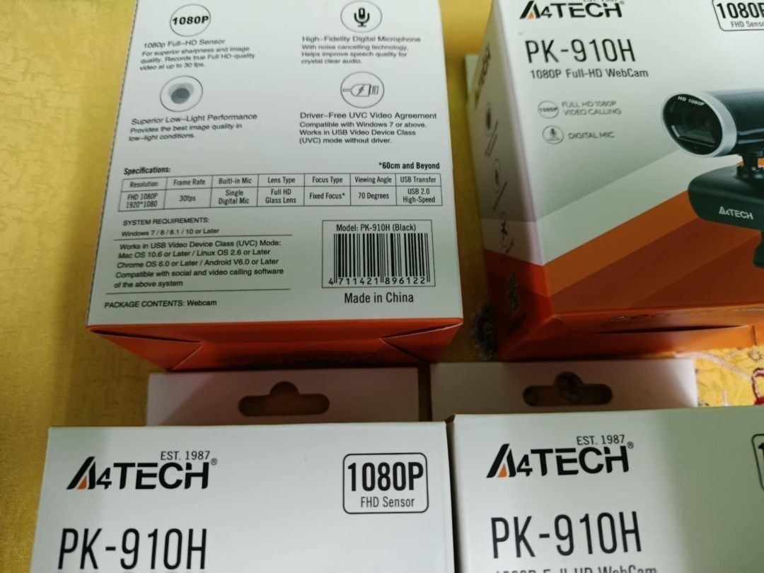 WebCam A4Tech PK-910H 1080p FullHD (Category: Webcams) located in Quezon City. Submitted by carou85958 (Listing ID 1467678563, Image 3). Description: 100% brandnew 100% seald 100% original 100% authentic prize p900each NOTE..100% ORIGINAL HINDE FAKE OR IMITATION 17 ibp road batasan hills qc.