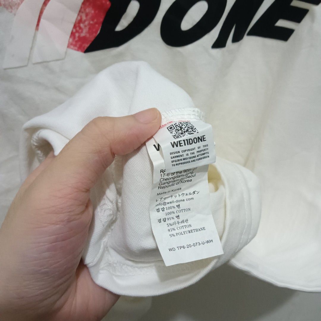 WELLDONE Logo Shirt (Category: Tshirts & Polo Shirts ) located in Caloocan City. Submitted by jaychingsss (Listing ID 1467754611, Image 2). Description: Welldone Logo Shirt - 250 25x27 Boxy Type Complete Tags No issue Heavy Cotton NEED WASH.