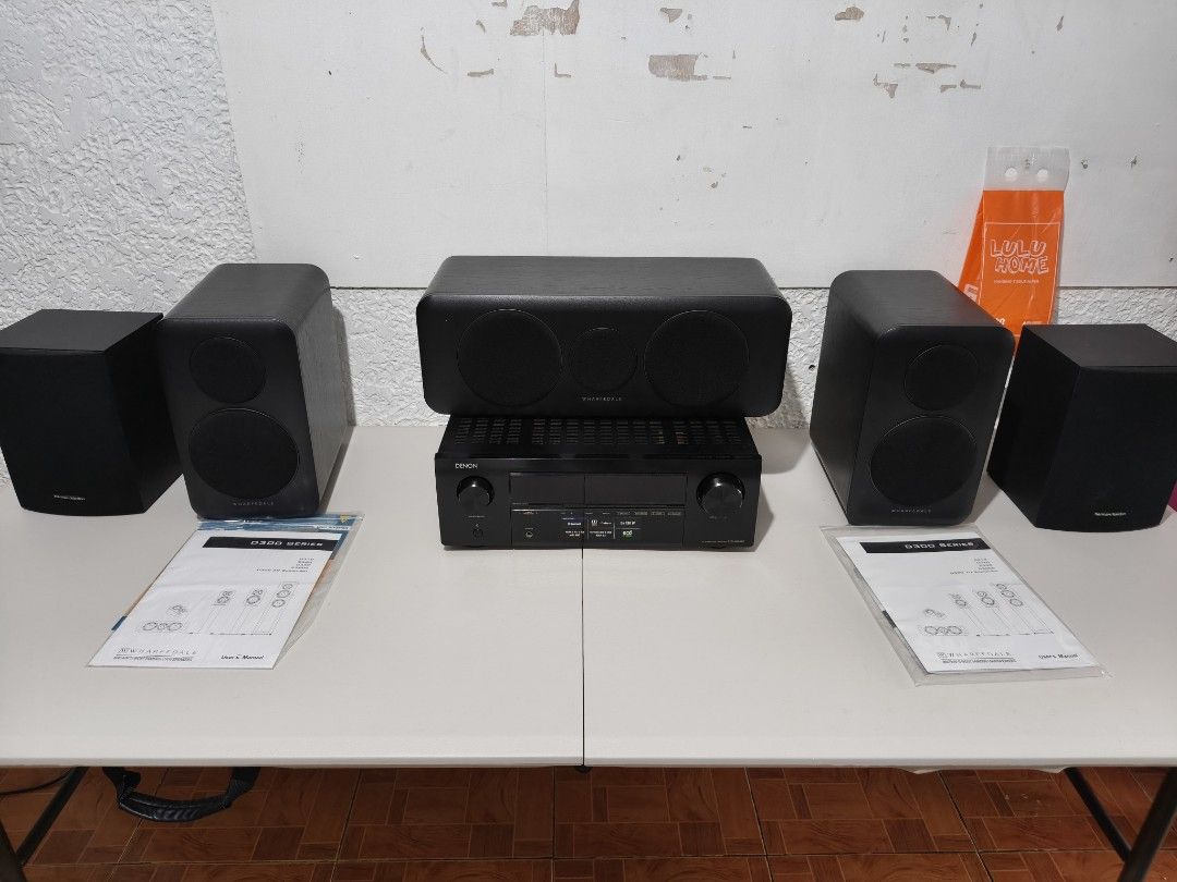 Wharfedale D300C Center Speaker (Category: Soundbars, Speakers & Amplifiers) located in Antipolo. Submitted by jiggst17 (Listing ID 1467728155, Image 2). Description: slight negotiable. discount if pick up sa bahay,lower antipolo city Wharfedale D300C center speaker and accompanying bookshelf speakers. Includes user manuals for the D300 series. Setup works great for home theater audio. All components power on properly. Black finish across the ent