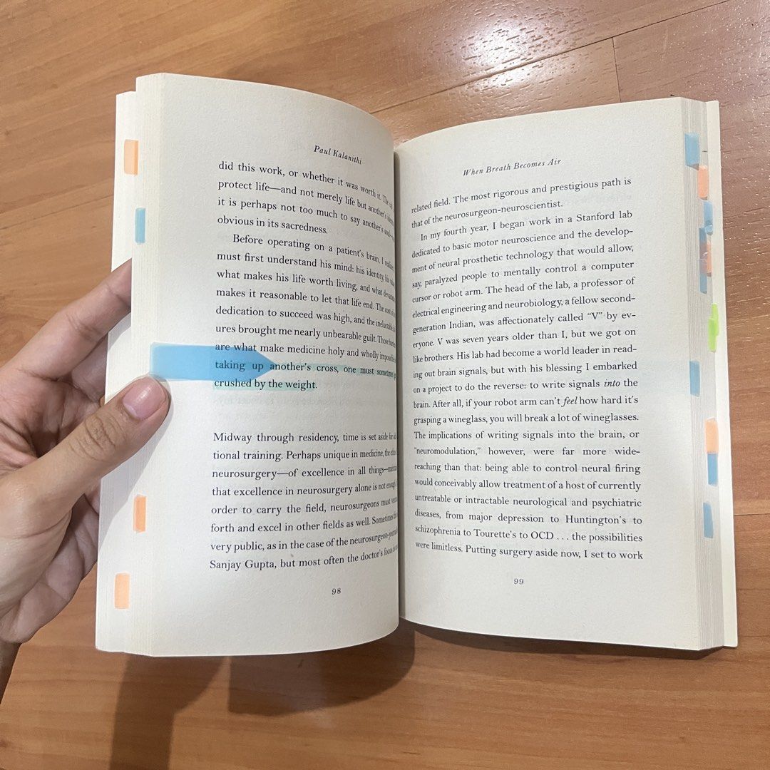When Breath Becomes Air by Paul Kalanithi (Category: Storybooks) located in Quezon City. Submitted by shopk8 (Listing ID 1467783902, Image 2). Description: Purchased from FULLY BOOK Original owner Tabs & Minimal highlights FREE BOOK is included when you purchase all 3 books for 750 posted on my profile OPEN FOR TRADE (book should be in good condition and no additional fees): - Seven Husbands of Evelyn Hugo - Tuesdays with Morrie - Flowers of Alge