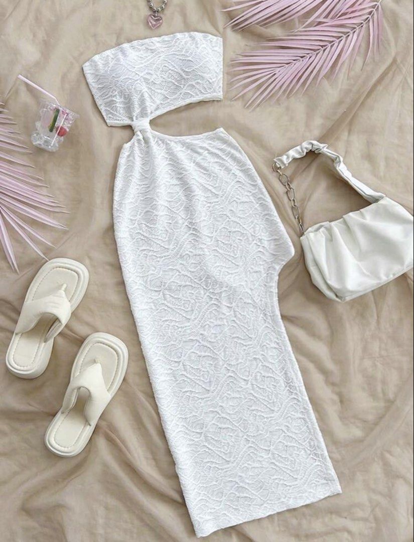White Beach Dress ✨ (Category: Dresses) located in Quezon City. Submitted by kaye_oineza (Listing ID 1467603010, Image 1). Description: XS on tag XS-Small.