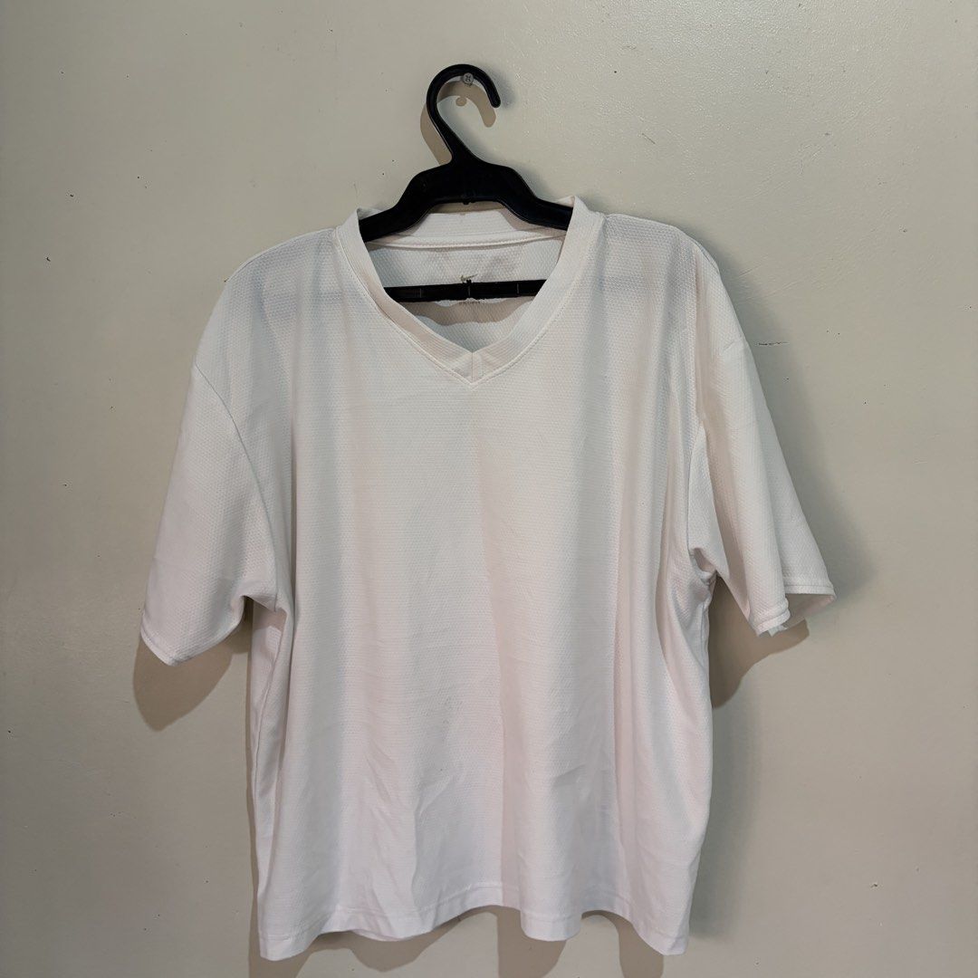 White Dri fit Nike shirt (Category: Shirts) located in Manila. Submitted by serra_shop (Listing ID 1467642454, Image 1). Description: Original Nike 100% Embroidered Nike check In good condition S-M Boxy Crop Tee 10/10 Location : Pampanga Courier : J&T.