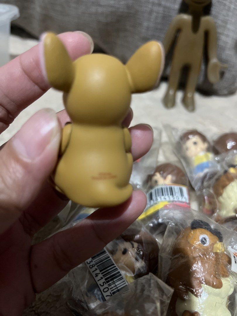 Winnie the Pooh Finger Puppet (Category: Kids Toys) located in San Jose del Monte. Submitted by learn_andplaywithletty (Listing ID 1467621880, Image 3). Description: Winnie the Pooh collection by Ensky All brandnew. Original with markings 5 pcs for ₱125 ₱25 each only . If you check from orange app 400+ per 10 pcs siya. So around ₱40+ ang price per piece..