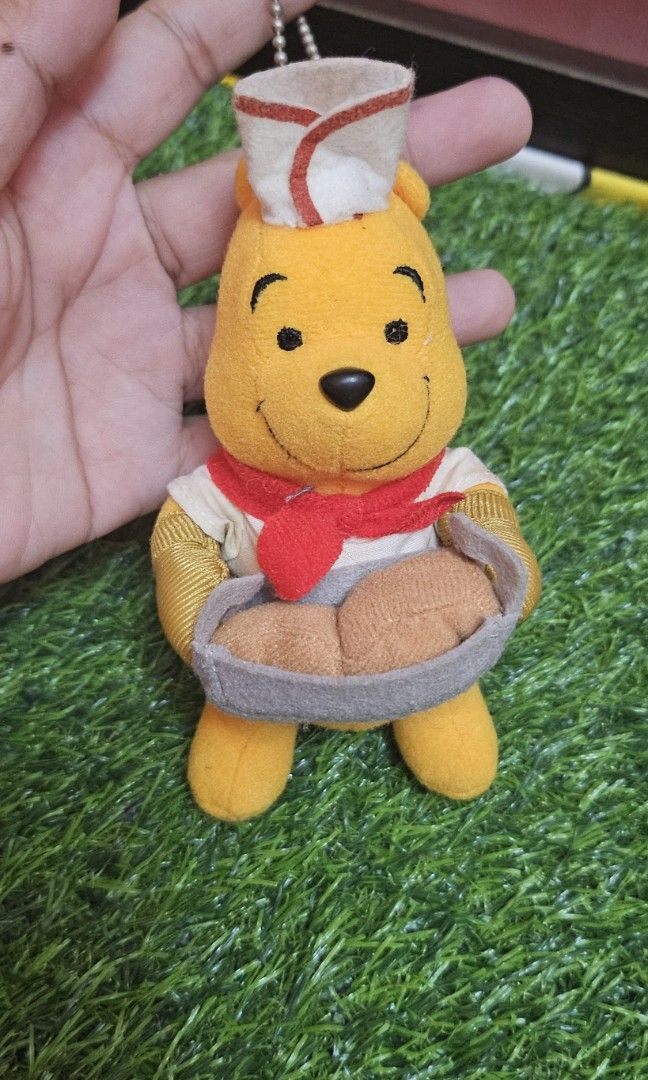 Winnie the pooh plush charm (Category: Plushies & Soft Toys) located in Umingan. Submitted by liezelsona48963 (Listing ID 1467639108, Image 1). Description: winnie the pooh sega brand 5 inches mop gcash.