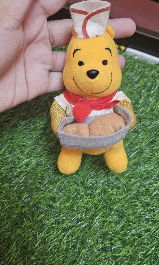 Winnie the pooh plush charm (Category: Plushies & Soft Toys) located in Umingan. Submitted by liezelsona48963 (Listing ID 1467639108, Image 2). Description: winnie the pooh sega brand 5 inches mop gcash.