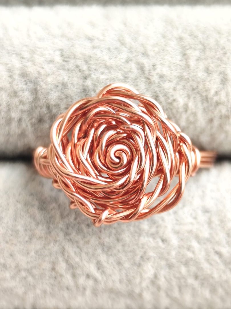 Wire wrapped Rose Ring (Nontarnish Rose Gold) Size 5 (Category: Rings) located in Mandaluyong City. Submitted by allaboutgemsandco (Listing ID 1467726773, Image 2). Description: Wire wrapped Rose Ring (Nontarnish Rose Gold) Size 5 Facet size: 13mmx13mm Ring Size: 5 Price: Php 100 add shipping fee for less than Php 1000 ✨ A bloom that never fades! 🌹✨ Say hello to our handcrafted Wire Wrapped Rose Ring — a timeless piece designed to give your styl