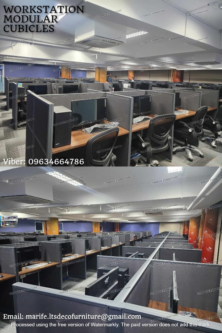 WORKSTATION MODULAR CUBICLES OFFICE PARTITION FURNITURES (Category: Office Furniture & Fixtures) located in Quezon City. Submitted by lailace (Listing ID 1467610536, Image 3). Description: 👉Are you looking for WORKSTATION, MODULAR CUBICLES OFFICE PARTITION, and OFFICE FURNITURE SUPPLIER? LTSDECO Furniture, is direct supplier, manufacturer, and trusted provider of high quality, affordable and durable modular office divider partition, home and off