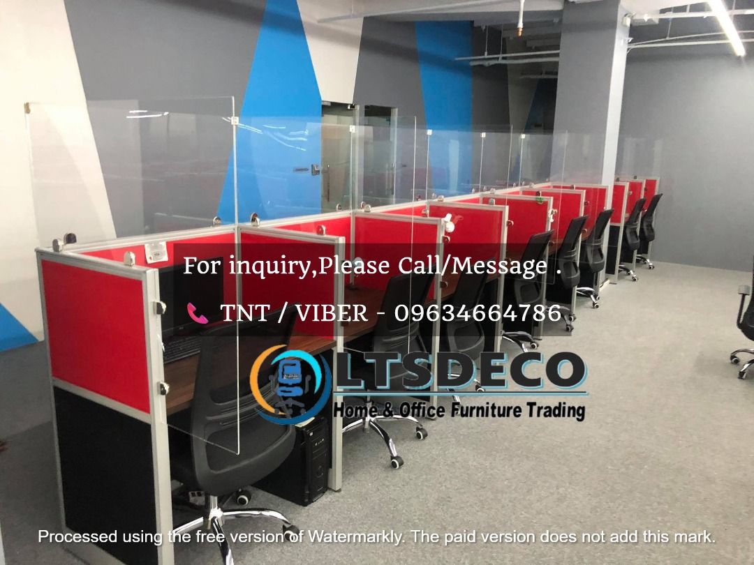 workstation tables modular office partitions (Category: Office Furniture & Fixtures) located in Quezon City. Submitted by ltsdecofurniture (Listing ID 1467686573, Image 3). Description: 👉Are you looking for WORKSTATION, MODULAR CUBICLES OFFICE PARTITION, and OFFICE FURNITURE SUPPLIER? LTSDECO Furniture, is direct supplier, manufacturer, and trusted provider of high quality, affordable and durable modular office divider partition, home and office