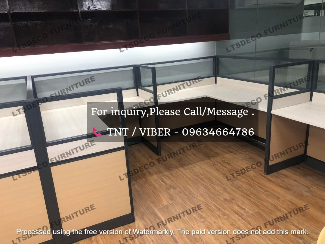 workstation tables modular office partition with glass (Category: Office Furniture & Fixtures) located in Quezon City. Submitted by ltsdecofurniture (Listing ID 1467686668, Image 3). Description: 👉Are you looking for WORKSTATION, MODULAR CUBICLES OFFICE PARTITION, and OFFICE FURNITURE SUPPLIER? LTSDECO Furniture, is direct supplier, manufacturer, and trusted provider of high quality, affordable and durable modular office divider partition, home 