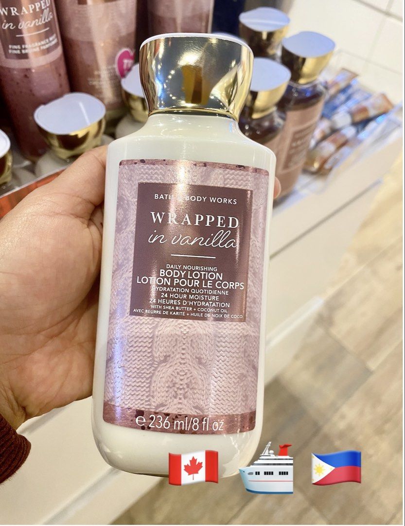 Wrapped in Vanilla Body Lotion (Category: Body Care) located in Balungao. Submitted by kateee21 (Listing ID 1467653738, Image 1). Description: 📌📌📌 Available PINAS 🇵🇭 ON HAND 🛳 Shipped from Canada 🇨🇦 to Philippines 🇵🇭 via sea cargo 📦; Local Shipping fee c/o buyer. .